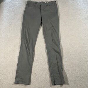 AG Adriano Goldschmied Prima Cigarette Leg Pants Womens 28R Gray Skinny Chino